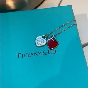 Tiffany & Co Mini Double Heart Tag